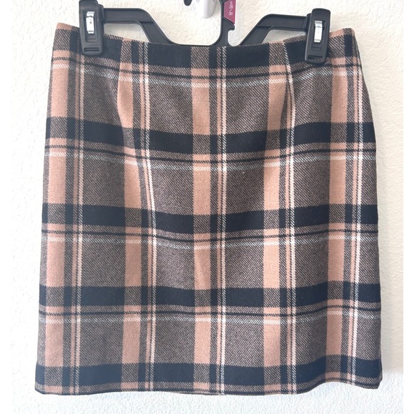 Ann Taylor Dresses & Skirts - Y2K Preppy Academia Ann Taylor Plaid Wool Blend Librarian Mini Skirt SZ 6P